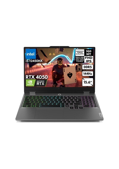 Lenovo LOQ 15IAX9 83GS009ATRHMF31 32 GB 1 TB SSD SSD RTX4050 15.6" W11P Dizüstü Bilgisayar