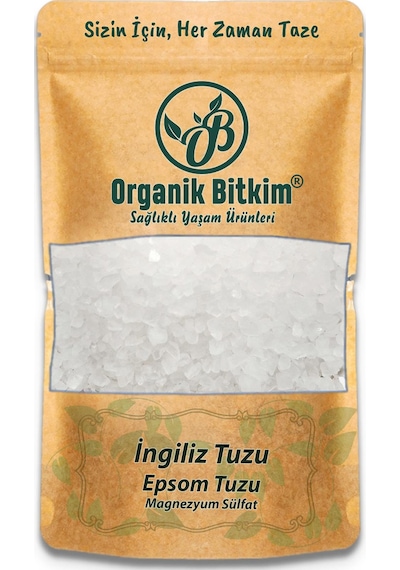 Organik Bitkim İngiliz Tuzu Epsom Tuzu 200 G