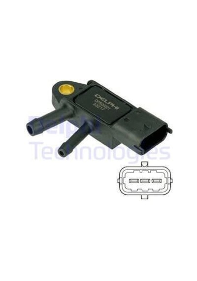 DELPHI DPS00021 Dpf Sensör Volvo C30. C70. S40. S60. S80. V50. V60. V70. Xc60. Xc70 10/07