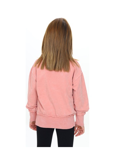 Toontoy Kız Çocuk Relax Fit Bisiklet Yaka Düşük Omuz Nakış Baskılı Sweatshirt - 2 İplik Mercan Toontoy Kız Çocuk Relax Fit Bisiklet Yaka Düşük Omuz Nakış Baskılı Sweatshirt - 2 İplik Mercan