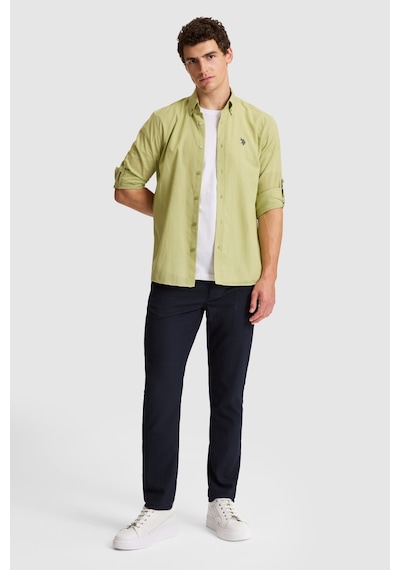 U.S. Polo Assn. U.s. Polo Assn. Erkek Çağla Gömlek Basic 50324660-vr016 Cagla