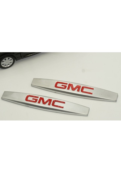 Gmc Logo Yan Çamurluk 3M 3D Krom Metal Logo Amblem