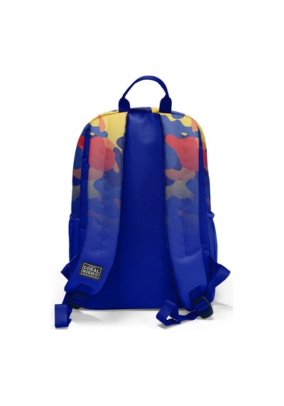 Coral High Saks Kamuflaj Desenli Okul Sırt Çantası 33239 Mavi