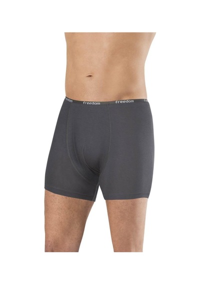 6 Adet Anıt Erkek Bambu Düz Renk Boxer 1275 Antrasit
