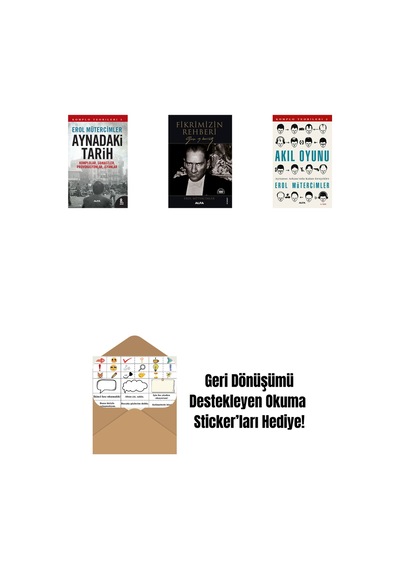 Aynadaki Tarih + Fikrimizin Rehberi - Gazi Mustafa Kemal + Akıl Oyunu + Okuma Sticker'ları