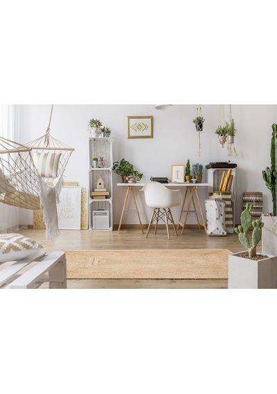 Eko Halı Echo Jüt Ech 10 Natural Dekoratif Jüt Kilim Naturel Bej