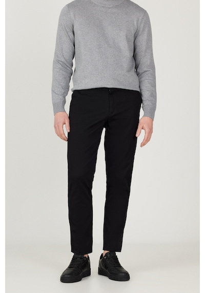 AC&Co / Altınyıldız Classics Erkek Sıyah Slim Fit Dar Kesim Pamuklu Esnek Chino Pantolon Siyah AC&Co / Altınyıldız Classics Erkek Sıyah Slim Fit Dar Kesim Pamuklu Esnek Chino Pantolon Siyah