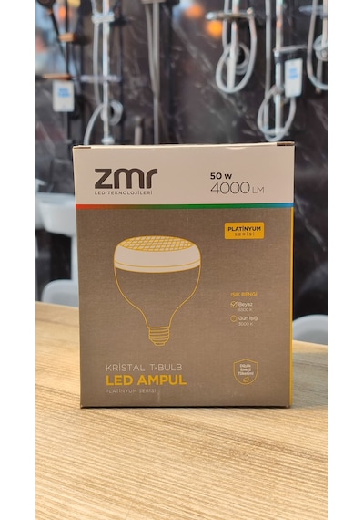 Zmr 5 Adet 50 Watt Kristal Torch Led Ampul Beyaz Işık 6500k 5 Adet