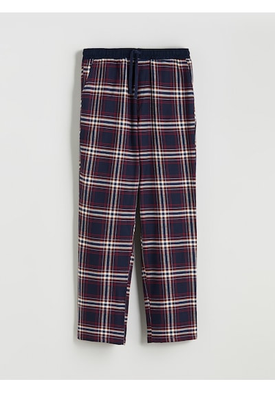 LC Waikiki Lc Waıkıkı Lacivert Kalın Ekose Erkek Pijama Alt