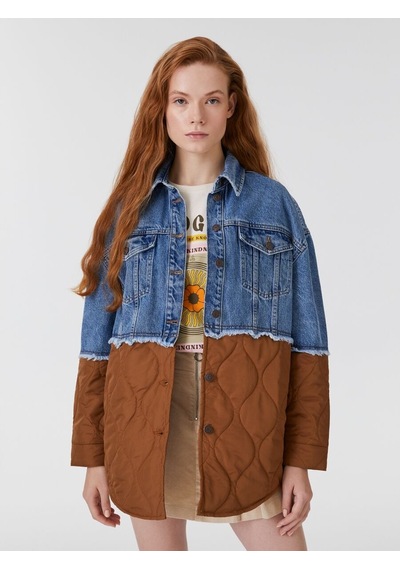 LOFT Comfort Fit Kadın Ceket Lf2031039 Q1.v1 Denim