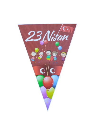 5 Paket Üçgen Flama 23 Nisan - Parti Süsü 0 - 99