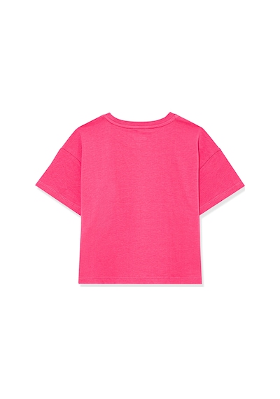 Mavi - Mavi Logo Baskılı Pembe Crop Tişört 7610181-71111 Pembe