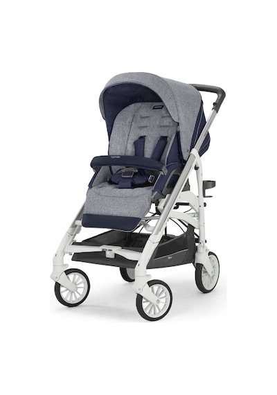 Inglesina Trilogy Tek El Tek Hamle ile Katlanıp Açılan Çift Yön Bebek Arabası - Antigua Blue