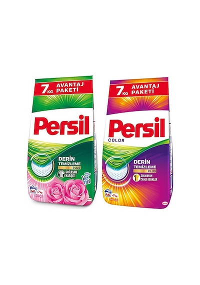 Persil Color 7 KG + Gülün Büyüsü 7 KG Beyazlar ve Renkliler için