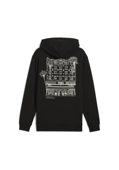 Puma Graphıcs Hotel Hoodie Siyah Erkek Hoodie