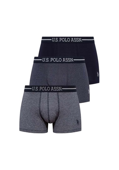 U.S. Polo Assn. U.s Polo Assn. 80306 Erkek 3 Lü Boxer-lacivert Lacivert