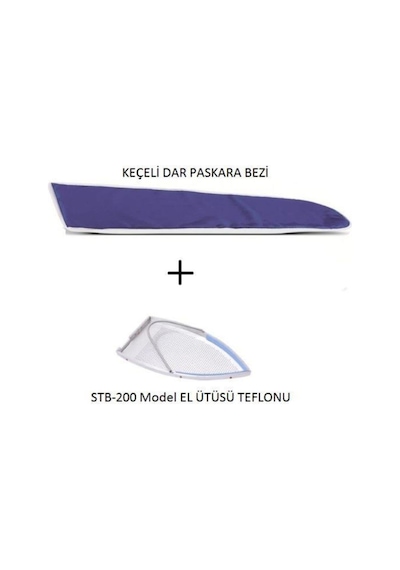 Bluestar Isıya Dayanıklı Keçeli Dar Paskara Bezi Ve El Ütüsü Teflonu Stb-200