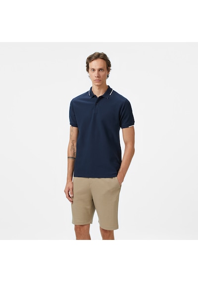 Nautica Erkek Lacivert Classic Fit Polo Yaka T-shirt Düz K55348t Lacivert
