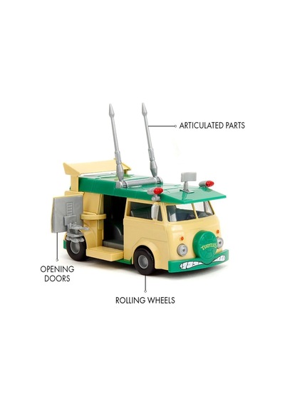 253282000 Jada Turtles Party Wagon 1:32