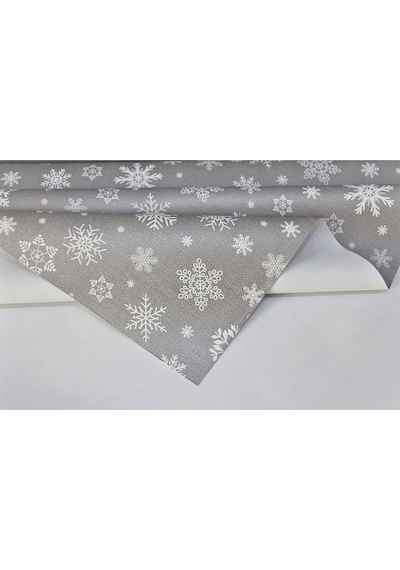 Astarlı Silinebilir Pvc Muşamba Masa Örtüsü Kartane - 1096-3 Gri