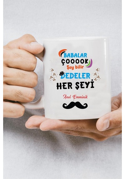 Dedeler Herşeyi Bilir Baskılı Bardak -2