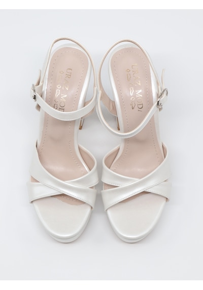 Nesil Shoes Uraz 795 Sedef Platform Kadın Sandalet