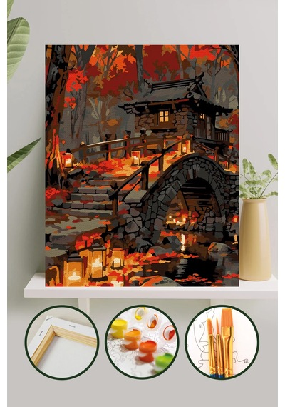 Sayılarla Boyama Tuval Seti 40x50 Cm - Taş Ev