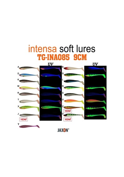 Jaxon Gummy Intensa Tg-ına085 9cm 5 Li Pk Silikon Yem Renk:x