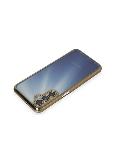 Samsung Galaxy Uyumlu, A55 5g Kılıf Lensli Silikon - Gold