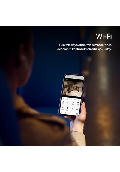 Ev Kamerası 2304p 3mp Wifi Mobil Kontrol Sesli 360 Ptz Gece Görüş İç Mekan Kamera