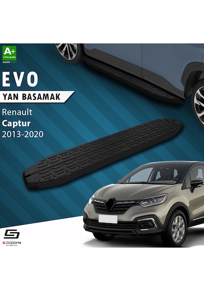 S-dizayn Renault Captur Evo Siyah Yan Basamak 173 Cm 2013-2020