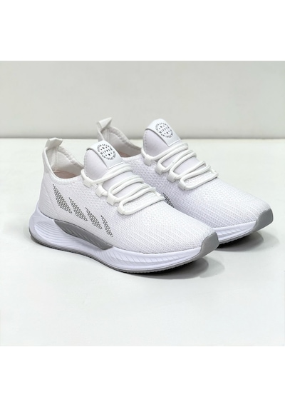 Wipper Ultra Hafif Triko Sneaker - Nefes Alan Ortopedik Poli Taban Kadın Yazlık Spor Ayakkabı Beyaz Buz Wipper Ultra Hafif Triko Sneaker - Nefes Alan Ortopedik Poli Taban Kadın Yazlık Spor Ayakkabı Beyaz Buz