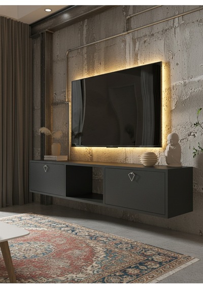 Resital Tv Ünitesi S1832-4 Antrasit Antrasit