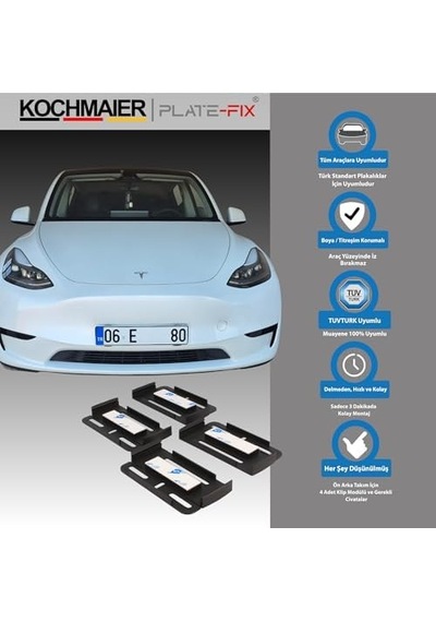 Plate - Fix Çerçevesiz Plaka Tutucu Plakalık