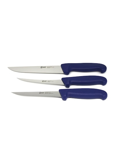 Ivo 41005 Europrofessional 3lü Mavi Kasap Bıçağı Seti
