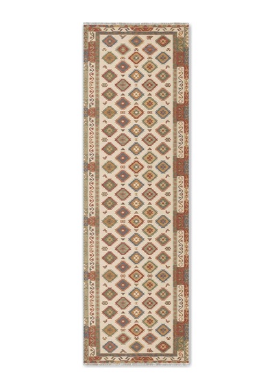 Dekoratif Halı Kaymaz Taban Leke Tutmaz Yıkanabilir Kilim Özel Ölçü Salon Halısı 3053 Çok Renkli