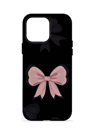 Velvoria Valestra Midnight Pink Bow Apple iPhone Uyumlu 14 Pro Magsafe Koruma Kılıfı Valestra Magline - Midnight Pink Bow