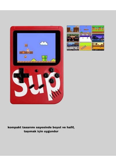 Sup Retro El Konsolu, 500 Oyunlu, 2 Oyunculu, 3 İnç Ekranlı