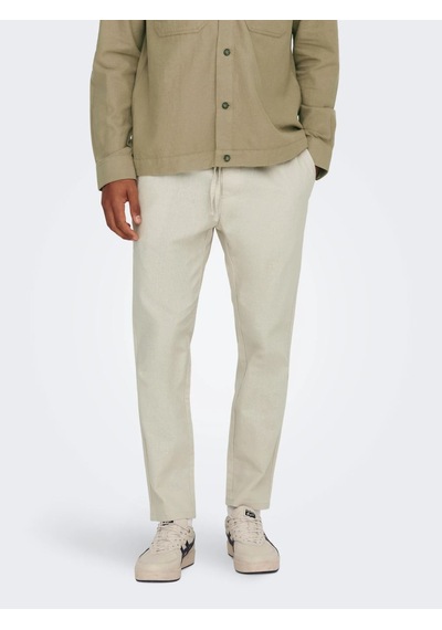 Onslınus Crop 0007 Cot Lın Pnt Noos Erkek Pantolon 22024966 Bej