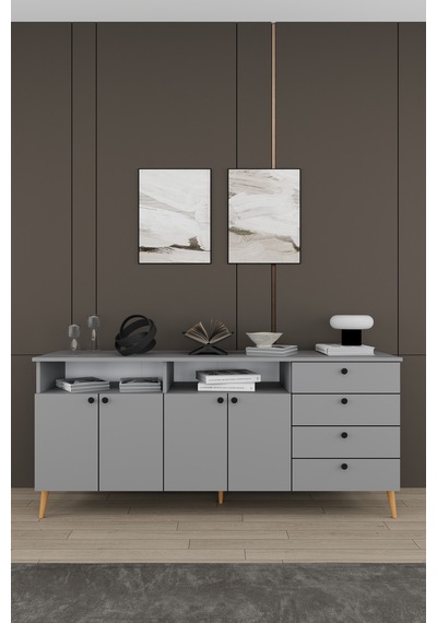 Lüks Yemek Odası Takımı 3 Parça %100 Mdf Konsol Yemek Masası Tv Ünitesi Yt02 Kül Gri Lüks Yemek Odası Takımı 3 Parça %100 Mdf Konsol Yemek Masası Tv Ünitesi Yt02 Kül Gri