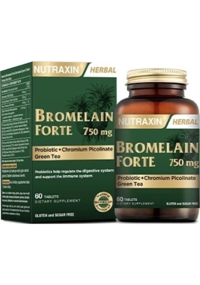 Nutraxin Bromelain Forte 750 Mg 60 Tablet