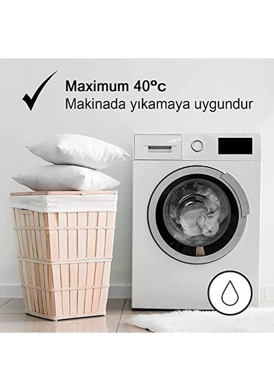 Vionel Home 900 Gr Antialerjik Boncuk Silikon Dolgulu Yastık 2 Adet Açık Bej