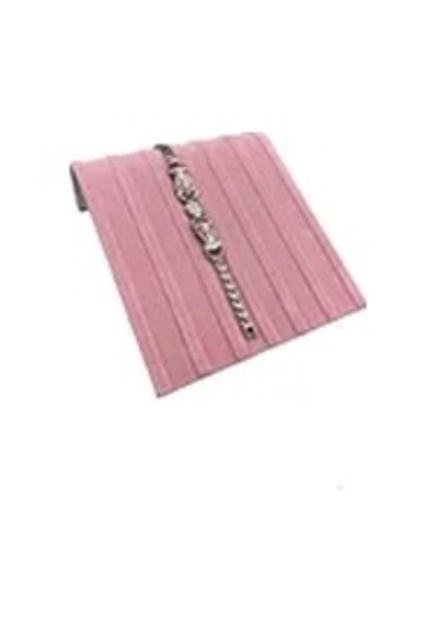 Yerli Üretim Süet Kumaş Pembe Renk 23/16 Cm Bileklik Künye Standi Çok Renkli