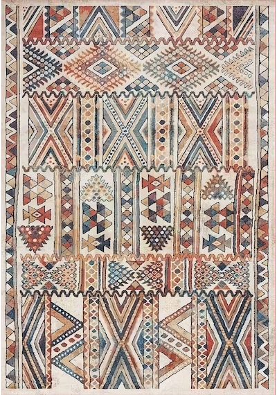 Eliana Home Dijital Baskı Yıkanabilir Kaymaz Taban Salon Halısı Ve Yolluk Rvg0985-fnl235 Bej