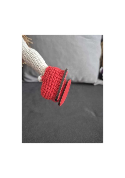 Amigurumi Bebek Ayakkabı Tabanı 6 Çift Kırmızı
