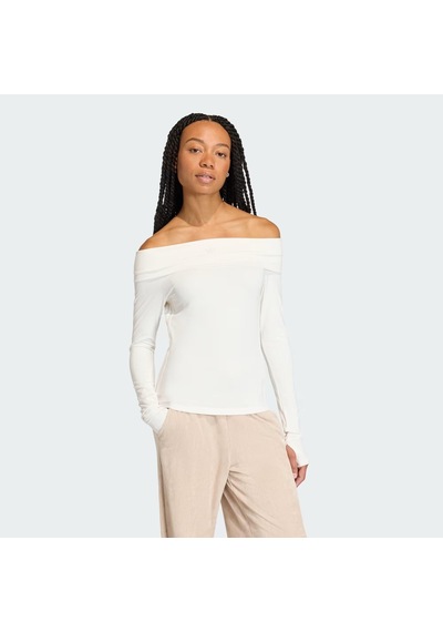 Adidas Off Shoulder Kadın Tişört C-adıkc8869b30a00 Beyaz