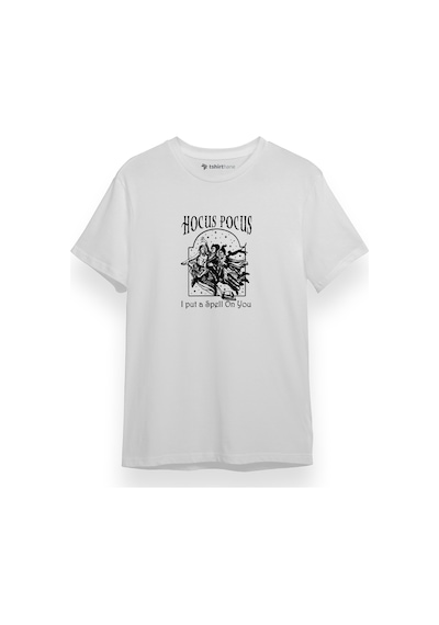 Hocus Pocus I Put A Spell On You Beyaz Kısa Kol Erkek Tshirt 001