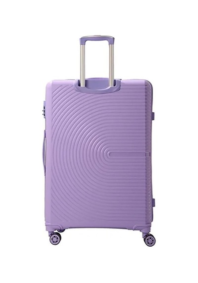 Mçs Bavul Orta Ve Kabin 2li Set Kırılmaz Silikon Valiz V374 Lila Lila
