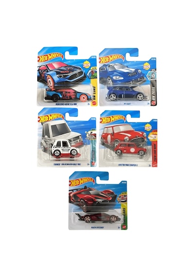Hot Wheels 5'li Set Regular Eski Tip Ve Modern Metal Arabalar Çok Renkli