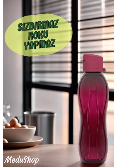 750 Ml Su Matarası Eve, Okula, Spora, İş Yerine Uygun & Su Şişesi & Suluk - Bordo Plastik Bordo Diğer
